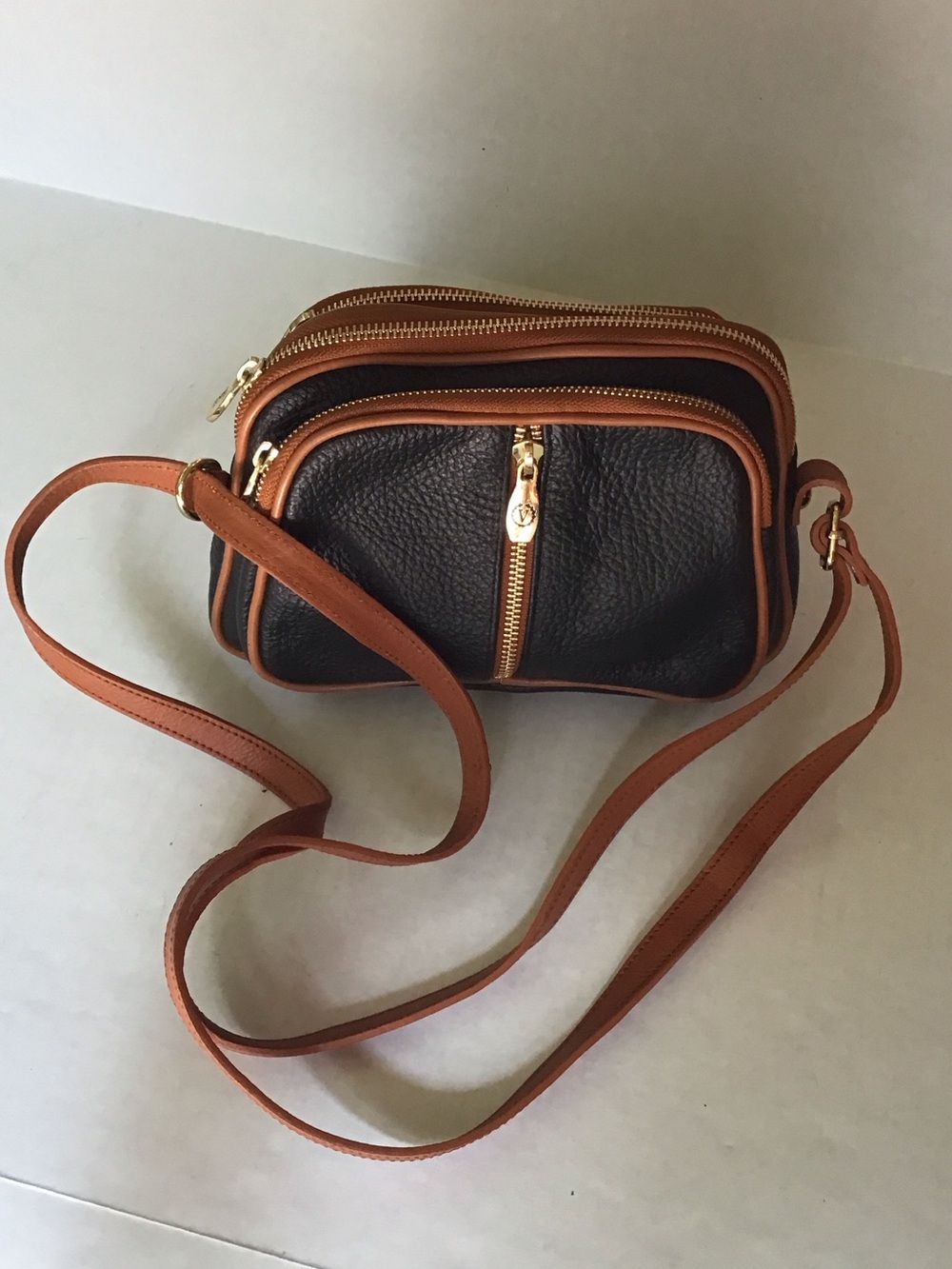 Valentina ITALY Leather Crossbody Bag